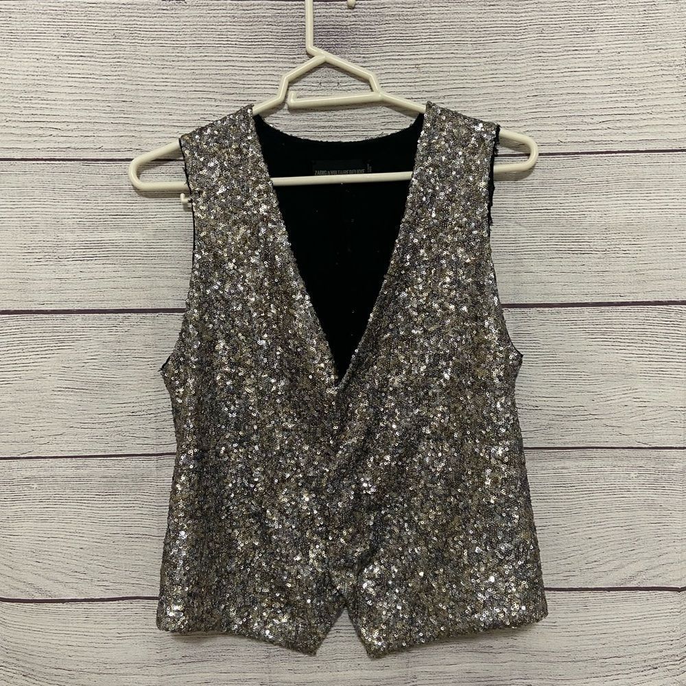 Zadig & Voltaire Deluxe Sequin VEST M